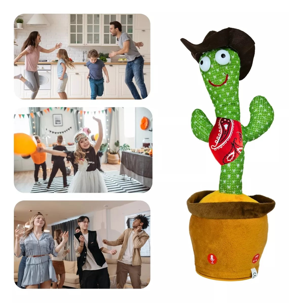 Cactus Bailarín Imita Voz Musica